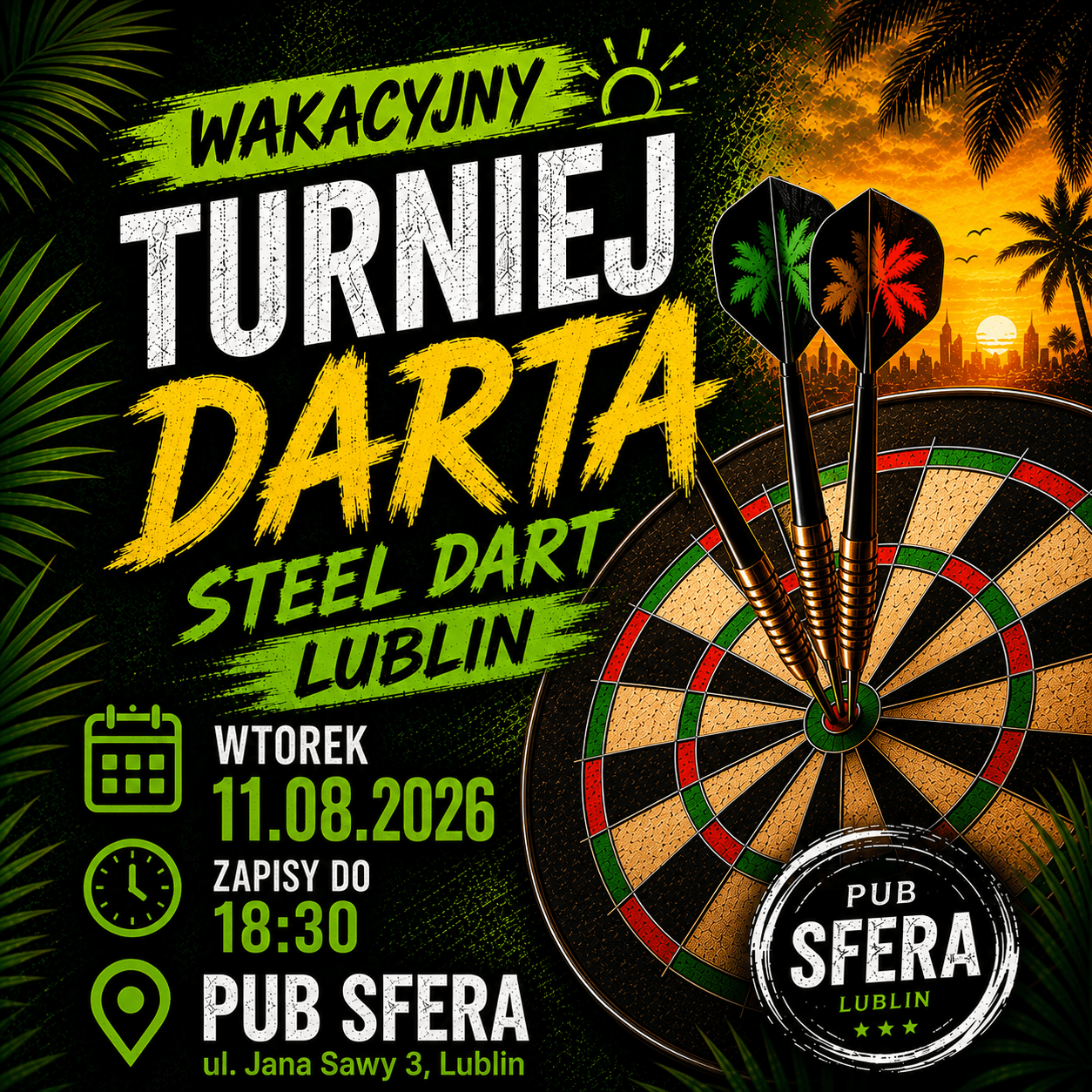 WAKACYJNA LIGA DARTA - TURNIEJ NR 5